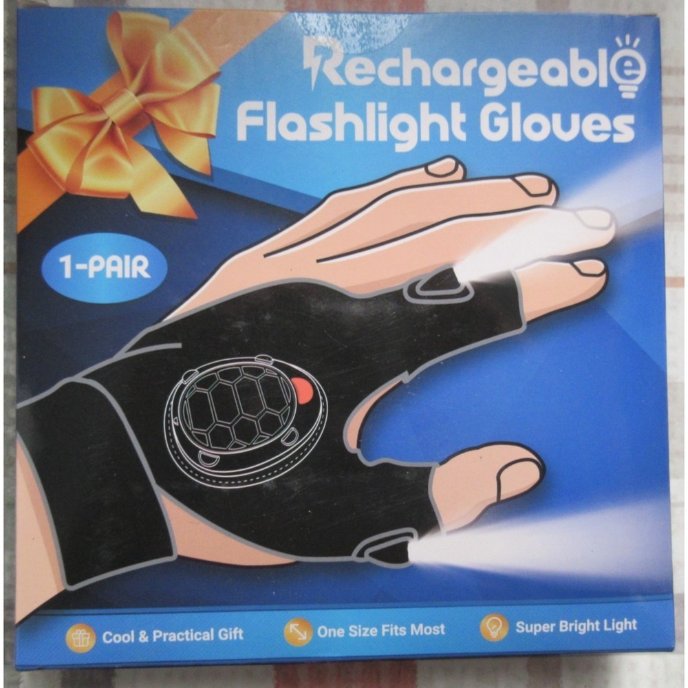Flashlight Gloves  Rechargeable (1 Pair)
